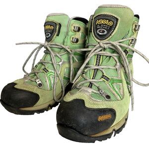 Asolo Attiva GTX Gore-Tex Mid Waterproof Hiking Boots Women US 6 | EU 37.5 Green